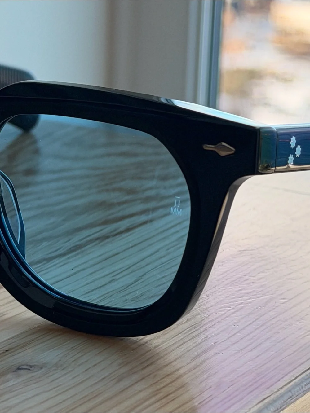 Vendome by Jacques Marie Mage – Black / Blue UV400 Lenses